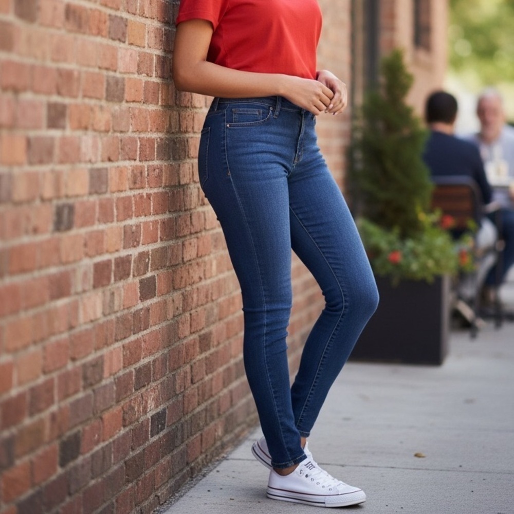 The Limited Women’s Skinny Dark Blue Wash Jeans Size-0L EUC